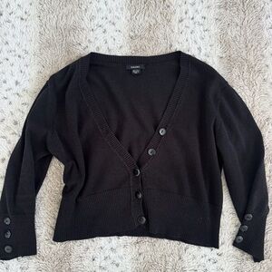 Madewell Black Button-Up Cardigan